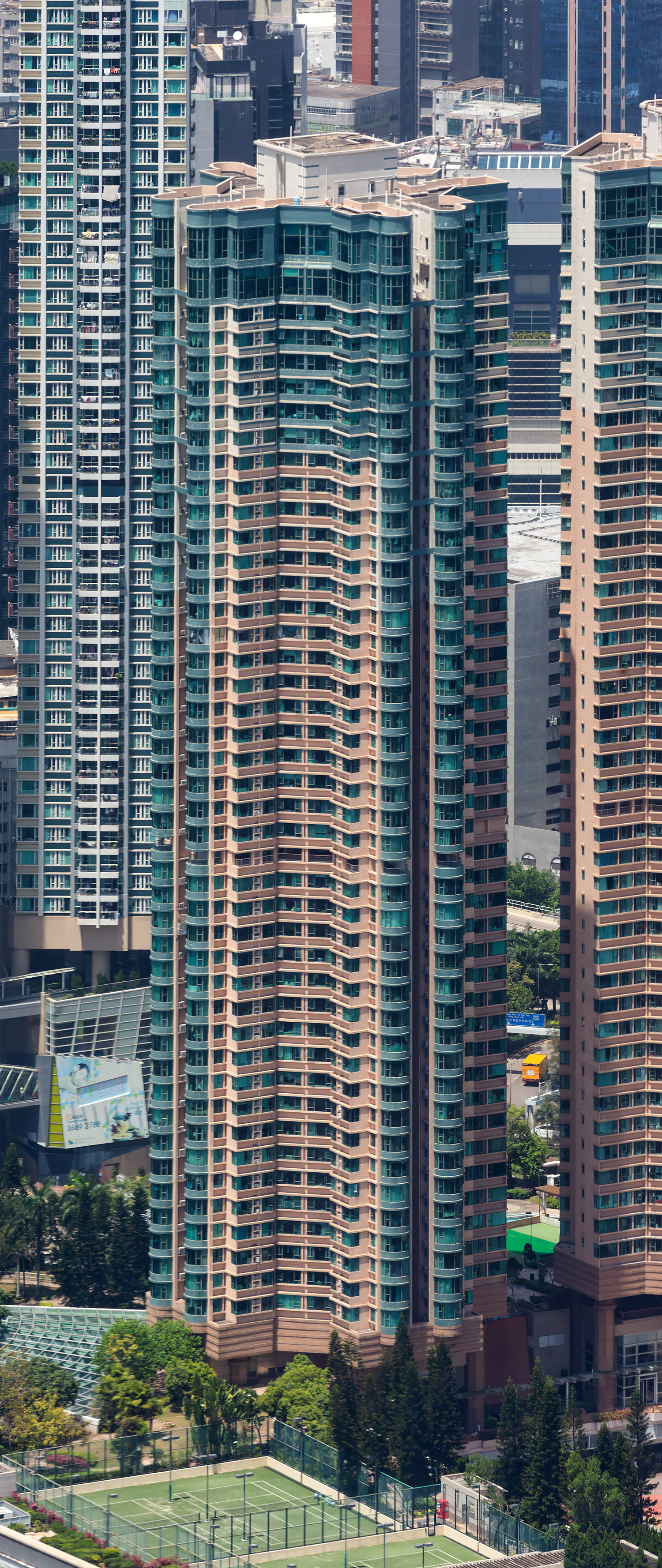 Park Avenue Tower 1, Hong Kong - View from International Commerce Centre. © Mathias Beinling